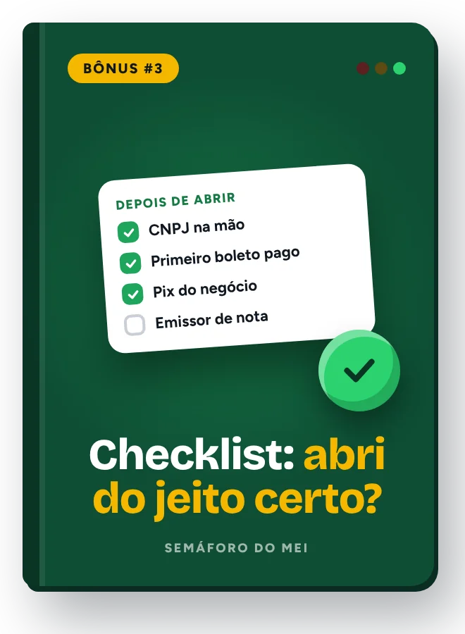 Capa do bônus Checklist abri do jeito certo?