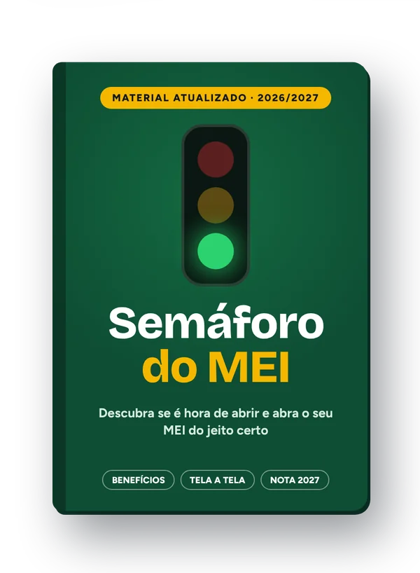 Capa do guia Semáforo do MEI, sem bônus
